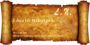 László Nikolett névjegykártya
